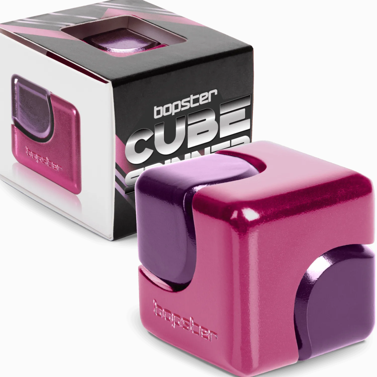 Bopster Fidget Cube Spinner - Różowy, Fioletowy
