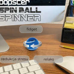 Bopster Fidget Spinner, Spin Ball - Wielokolorowy, Metaliczny