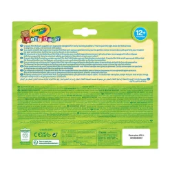 Crayola Flamastry zmywalne z płaską końcówką odporną na nacisk Mini Kids, 12szt.
