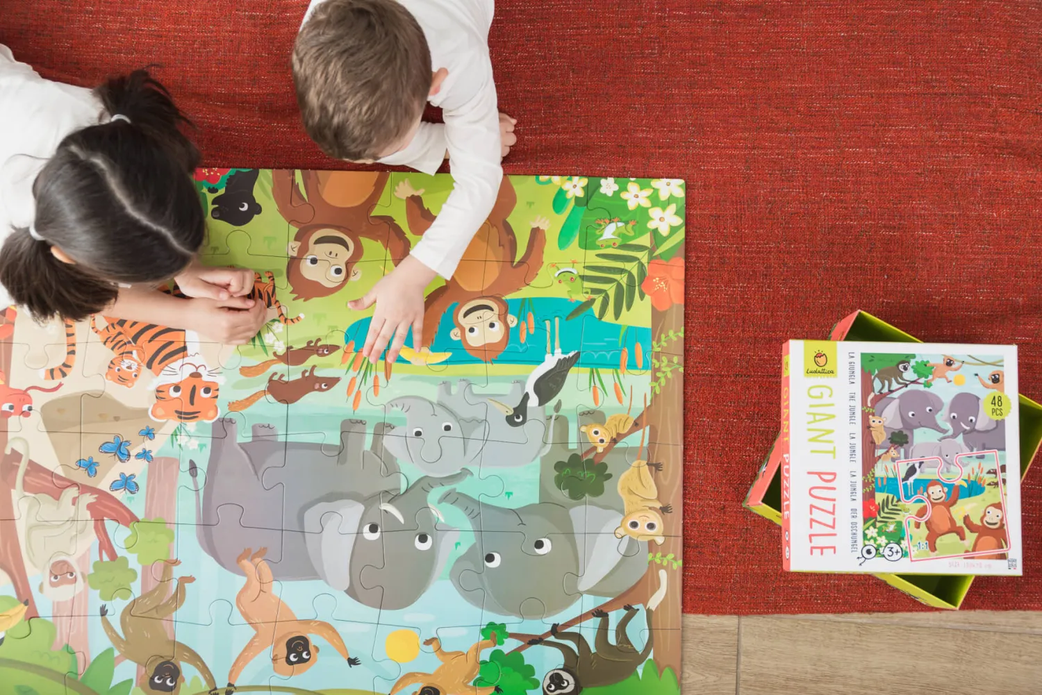 Ludattica GIGANT PUZZLE – puzzle podłogowe – DŻUNGLA
