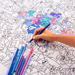 Dzieci OMY Gigantyczna kolorowanka 100x70cm - Kitty