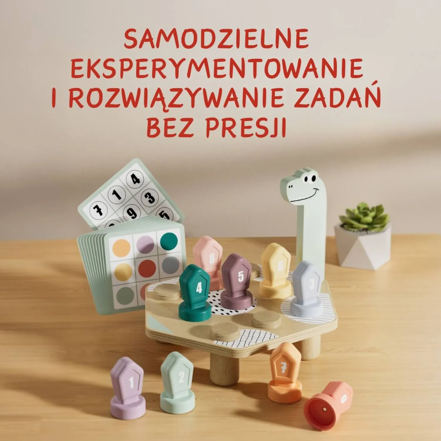 TOPBRIGHT Gra do nauki kolorów i liczb Dino, 36m+