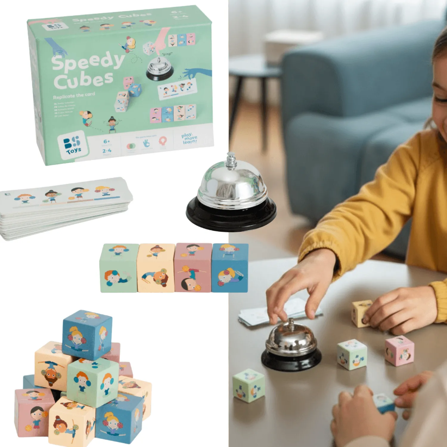 BS Toys Gra Dopasuj kostki