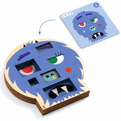 Djeco Gra logiczna CRAZY FACES 5+