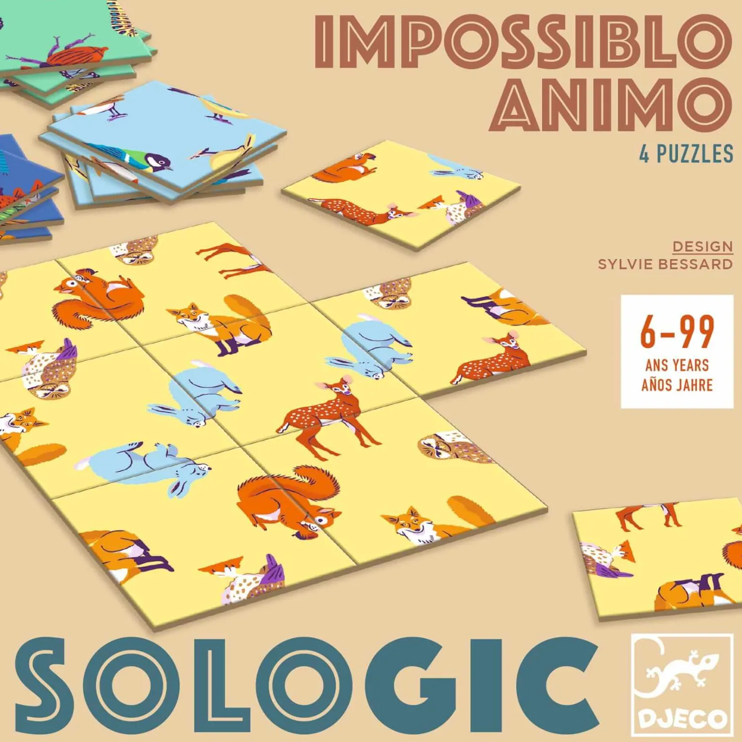 Djeco Gra logiczna SoLogic IMPOSSIBLO ANIMO 6+