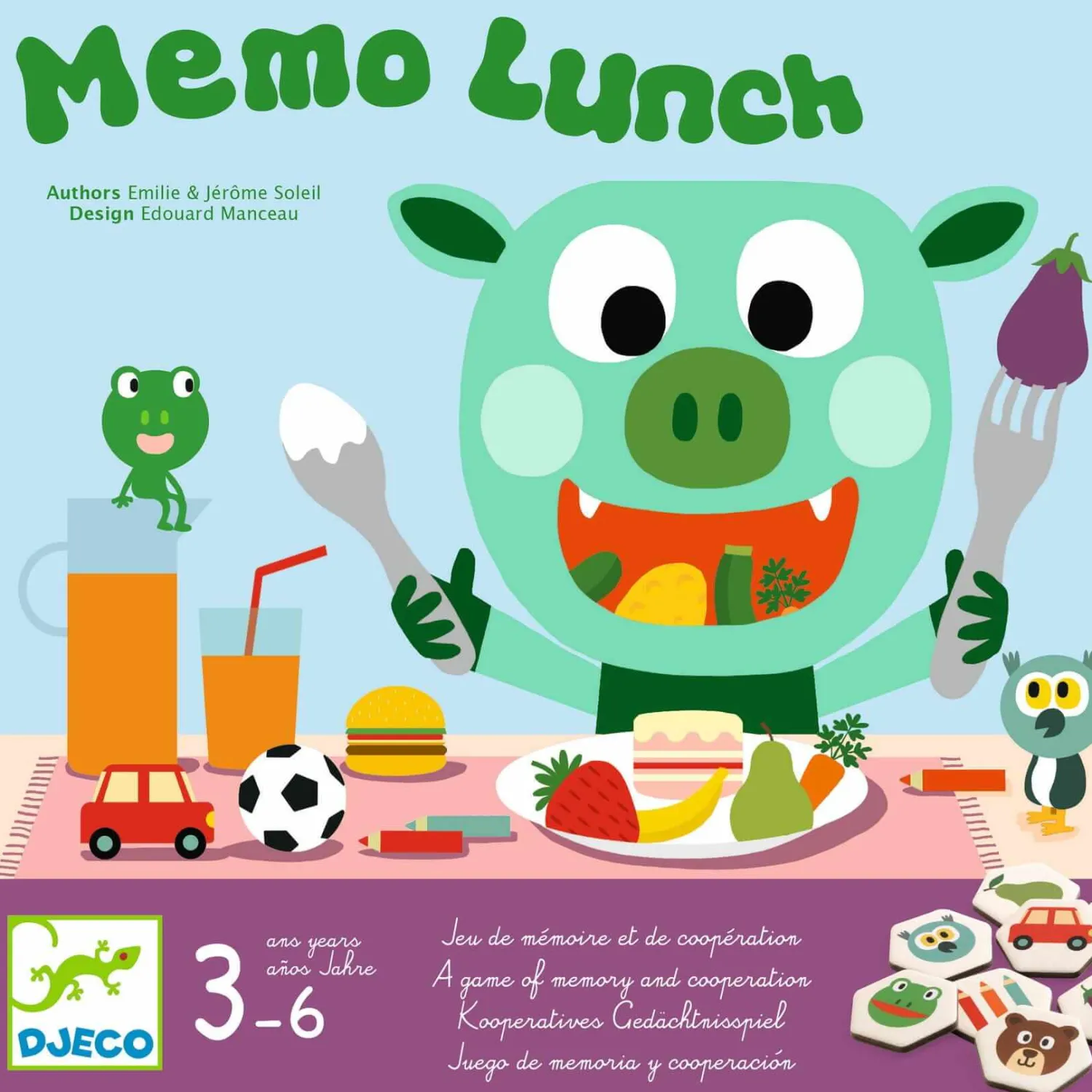 Djeco Gra pamięciowa MEMO LUNCH 3+