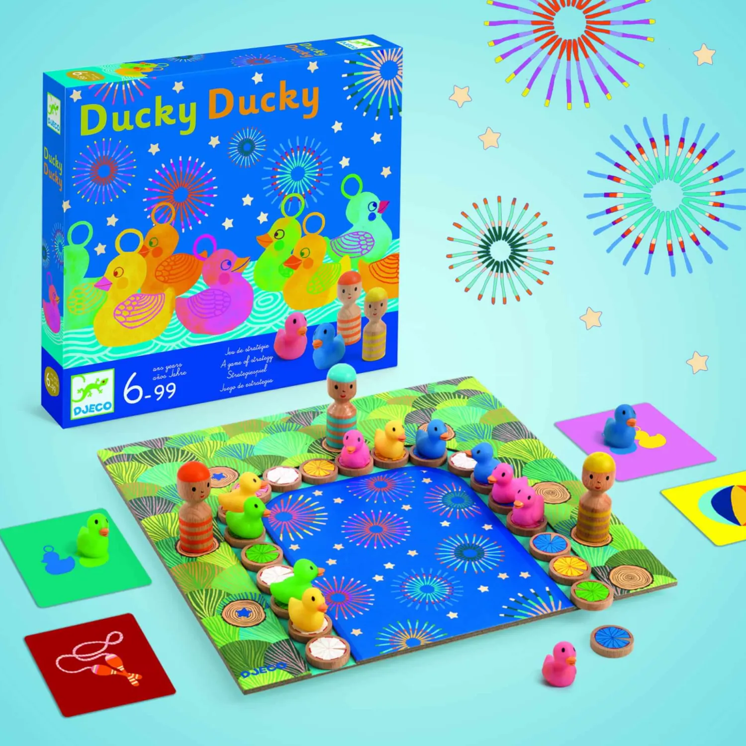 Djeco Gra planszowa DUCKY DUCKY 6+