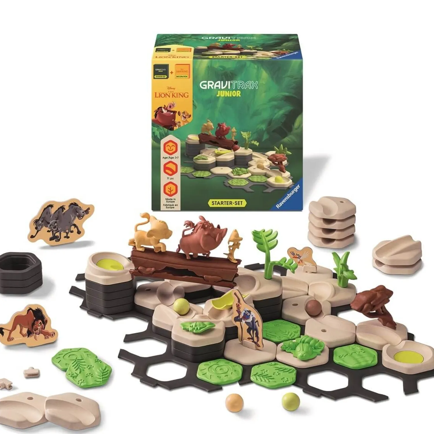 Ravensburger GraviTrax Junior. Zestaw Startowy - Król Lew, 71 el.