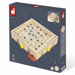 Janod Gra zręcznościowa Labirynt Ball Maze Applepop 5+