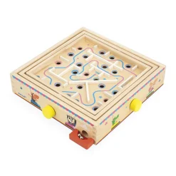 Janod Gra zręcznościowa Labirynt Ball Maze Applepop 5+