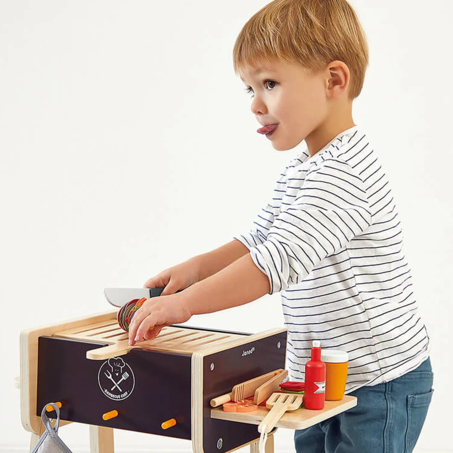Janod Grill drewniany z akcesoriami 3+