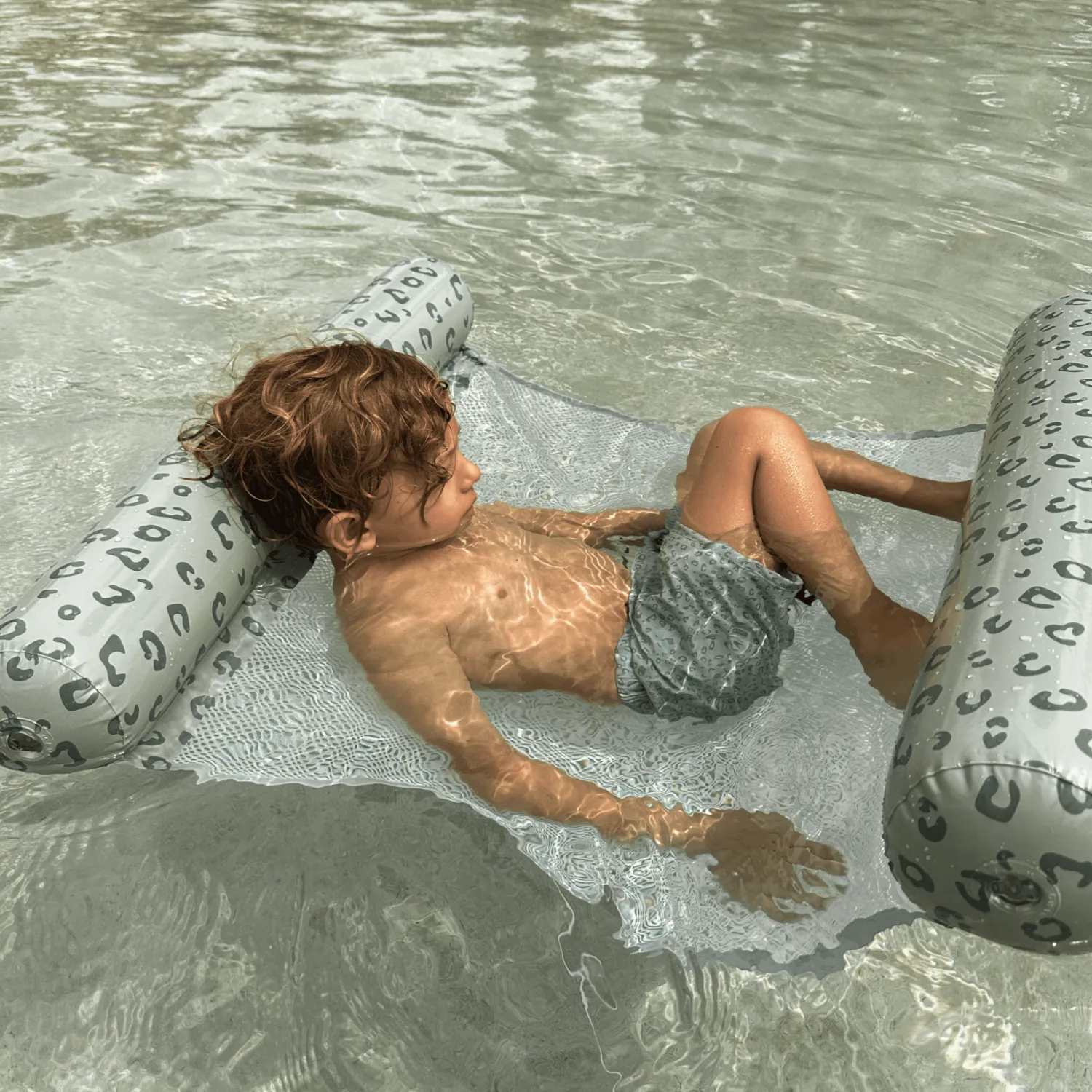 The Swim Essentials Hamak wodny - Green, Leopard