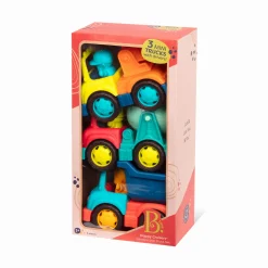 B.Toys Happy Cruisers – zestaw 3 samochodów budowlanych z figurkami kierowców