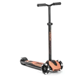 Scootandride Highwaykick 5 LED Hulajnoga trójkołowa balansowa ze świecącymi kółkami 5+ Peach