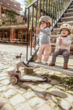 Scootandride Highwaykick 1 Lifestyle 2w1 Jeździk i hulajnoga z zamykanym schowkiem 1-5 lat Brown Lines