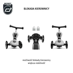 Scootandride Highwaykick 1 2w1 Jeździk i hulajnoga 1-5 lat Olive