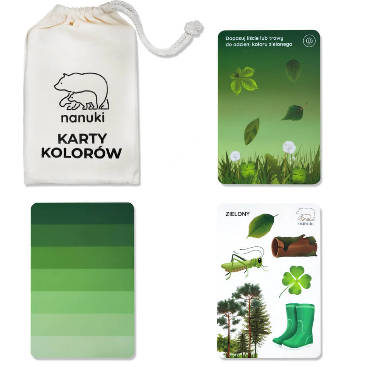 Nanuki Karty Kolorów