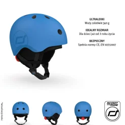 Dzieci Scootandride Kask narciarski zimowy S-M dzieci 3+ Ocean