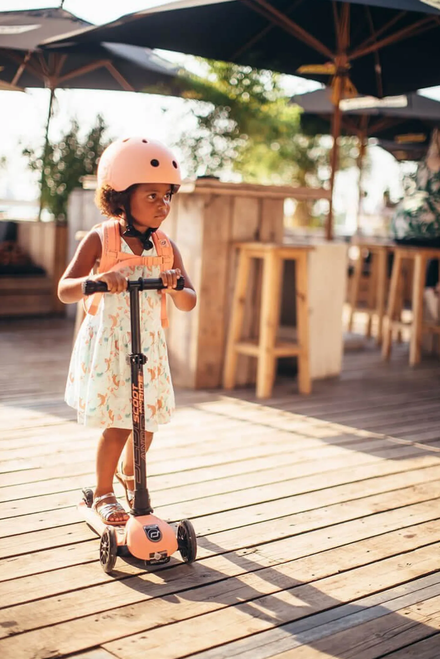 Dzieci Scootandride Kask S-M dla dzieci 3+ Rose