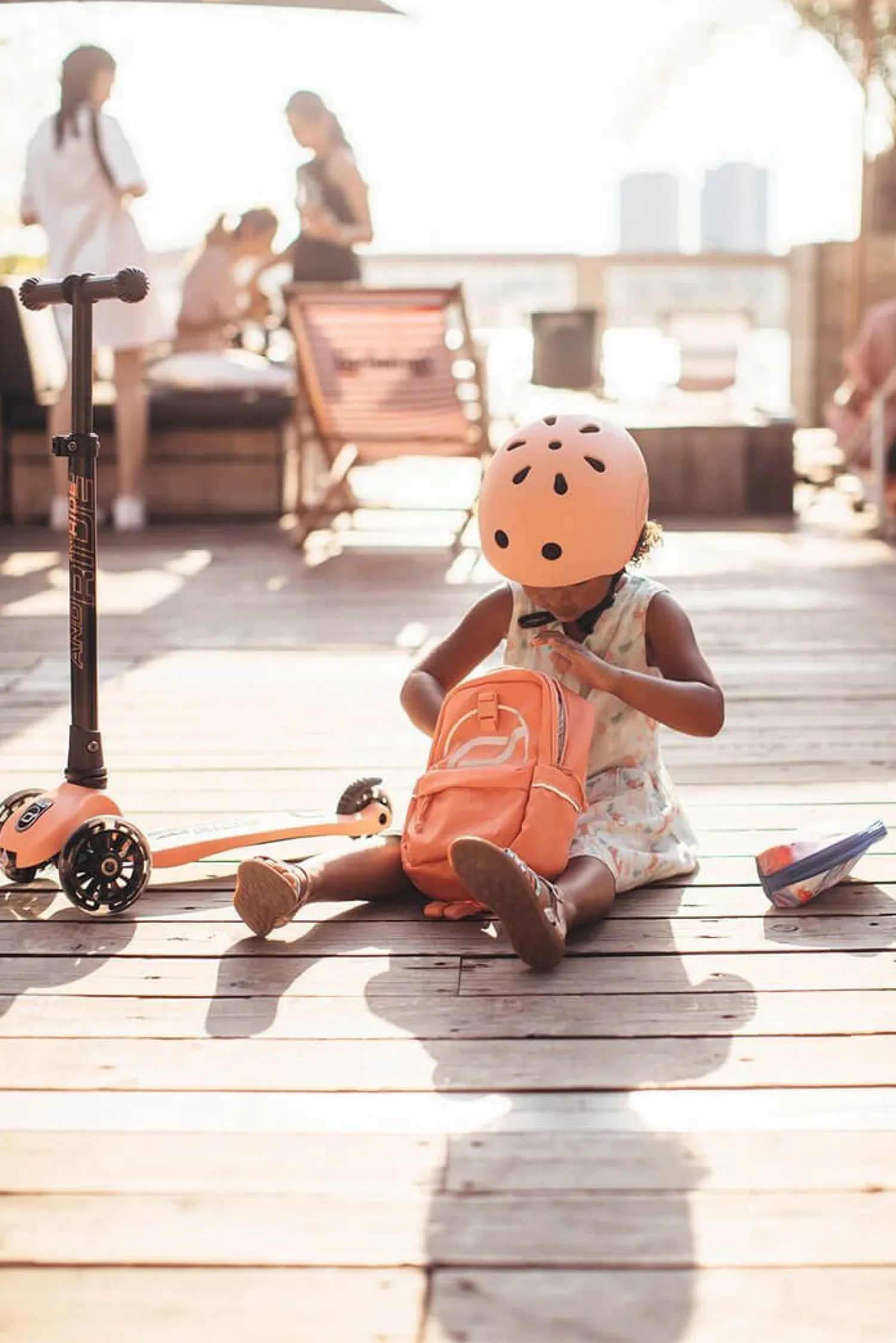 Dzieci Scootandride Kask S-M dla dzieci 3+ Rose