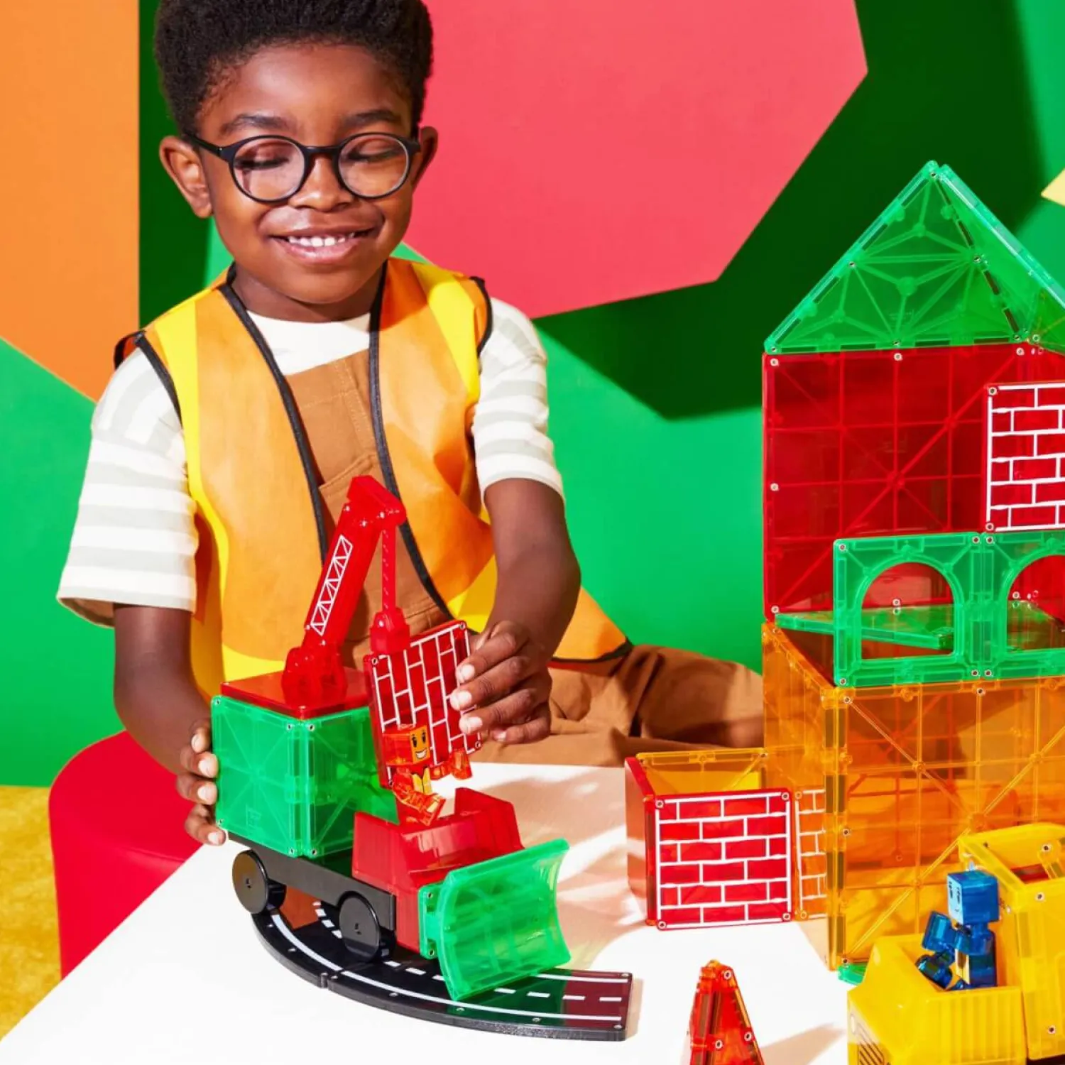 Magna-Tiles Klocki Magnetyczne Builder XL 50 el.