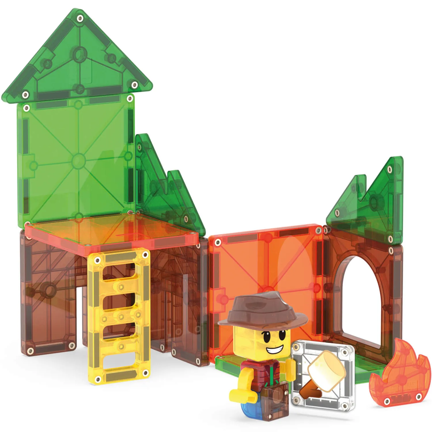 Magna-Tiles Klocki Magnetyczne Camp Out, 16 el.