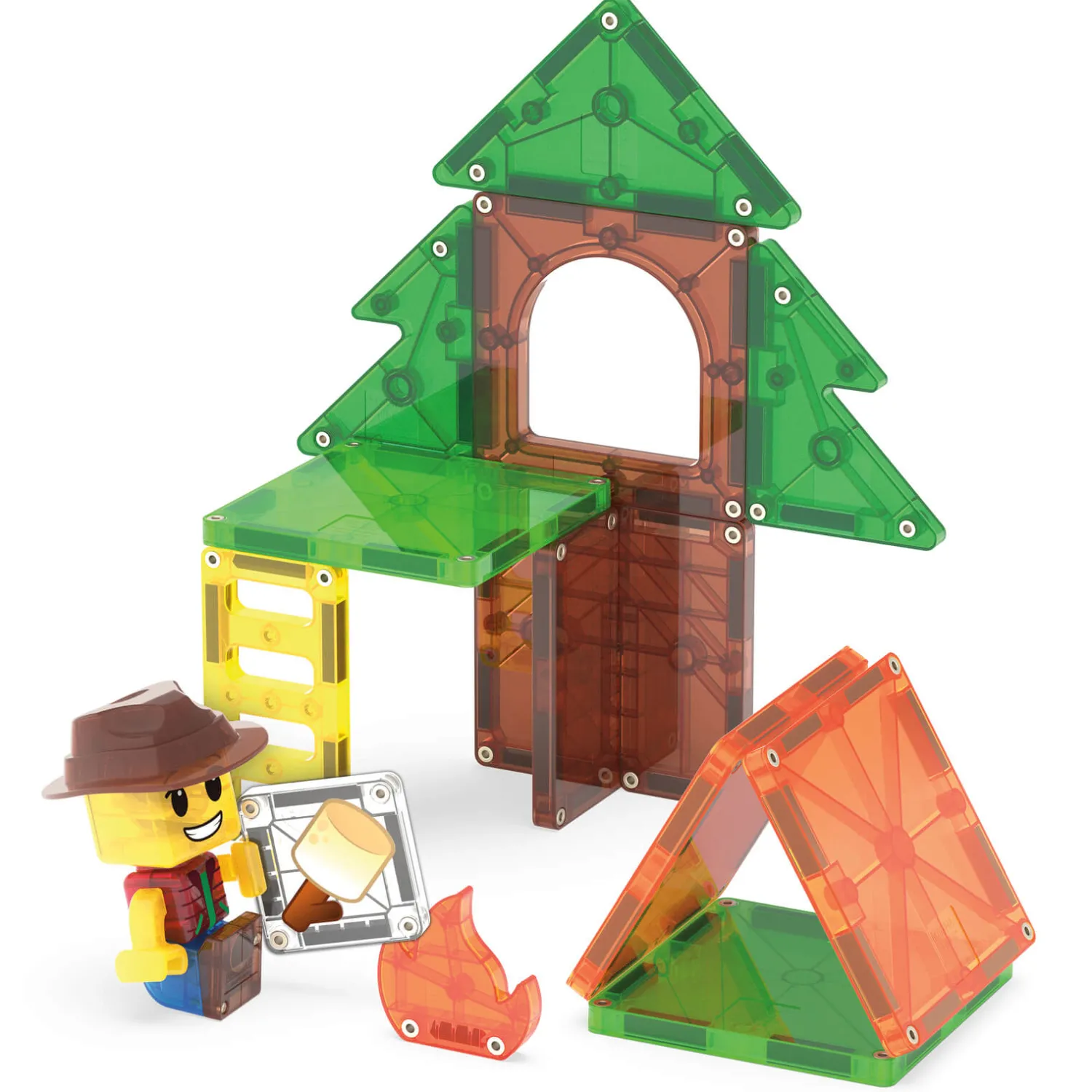 Magna-Tiles Klocki Magnetyczne Camp Out, 16 el.