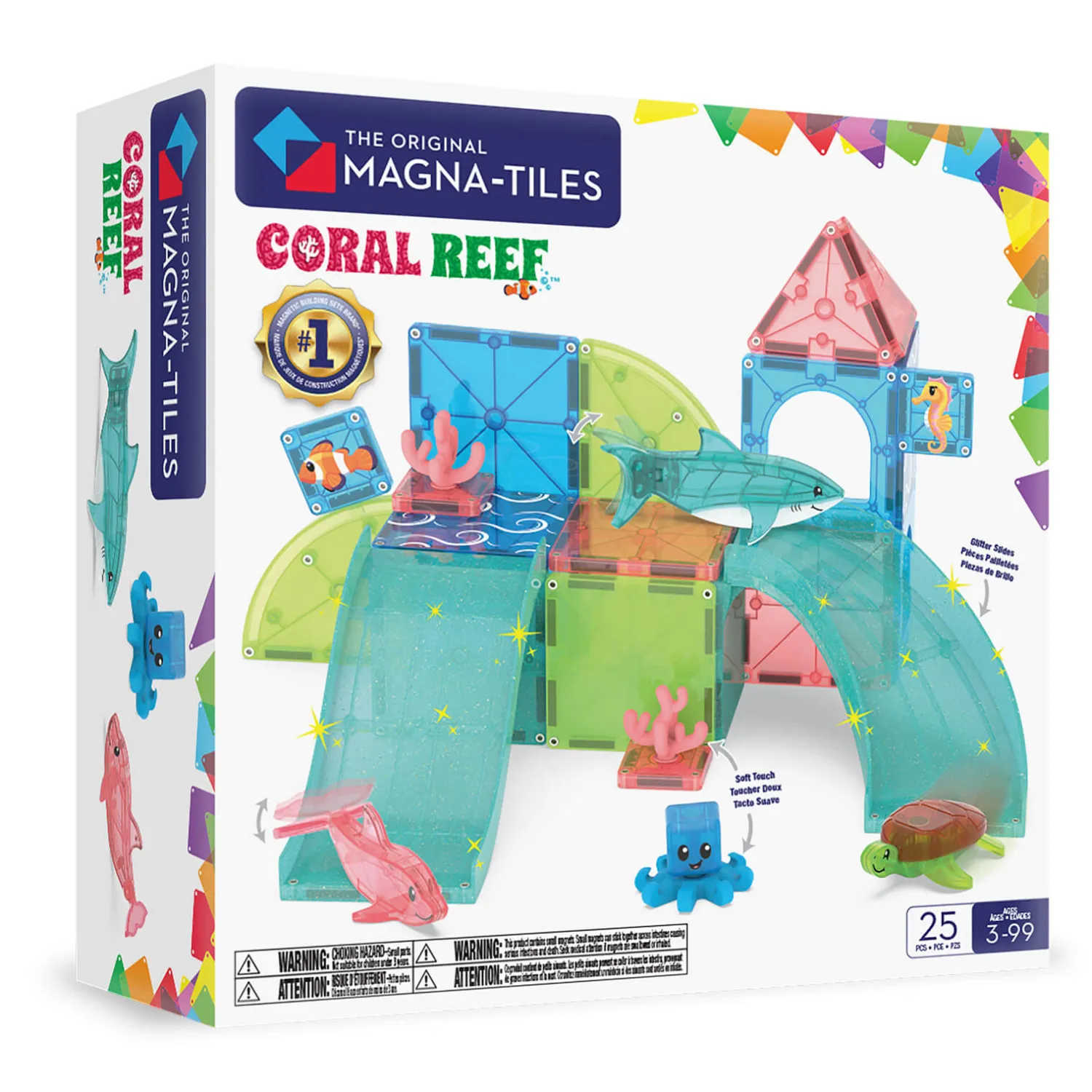Magna-Tiles Klocki Magnetyczne Coral Reef, 25 el.