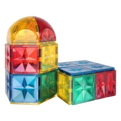 Cleverclixx Klocki magnetyczne Curved Dome Pack Intense - 47 el.