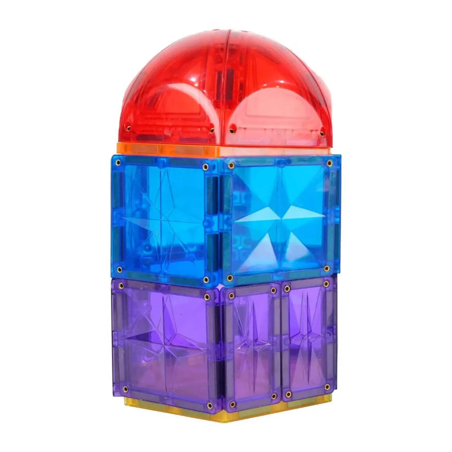 Cleverclixx Klocki magnetyczne Curved Dome Pack Intense - 47 el.