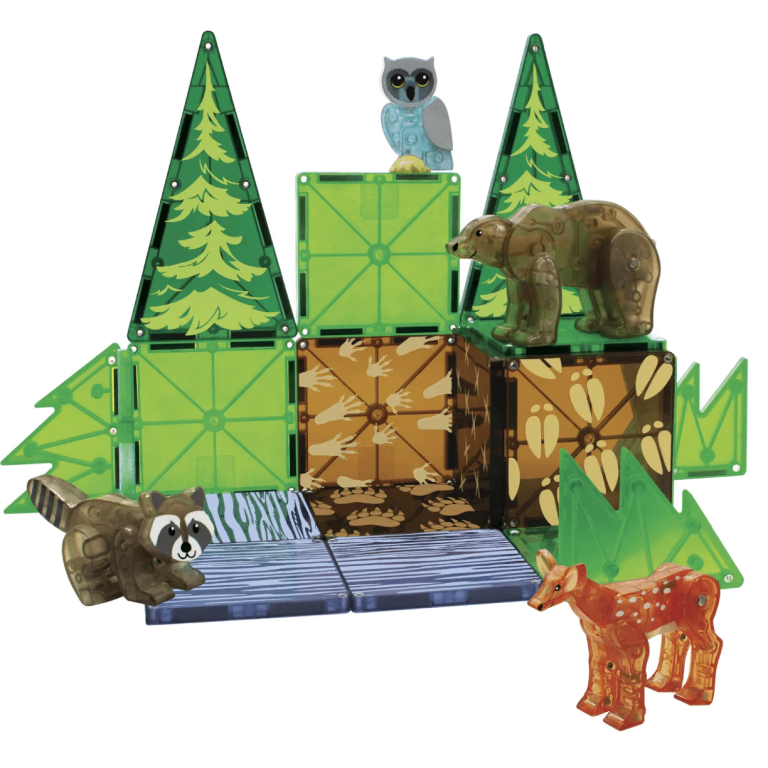 Magna-Tiles Klocki Magnetyczne Forest Animals 25 el.