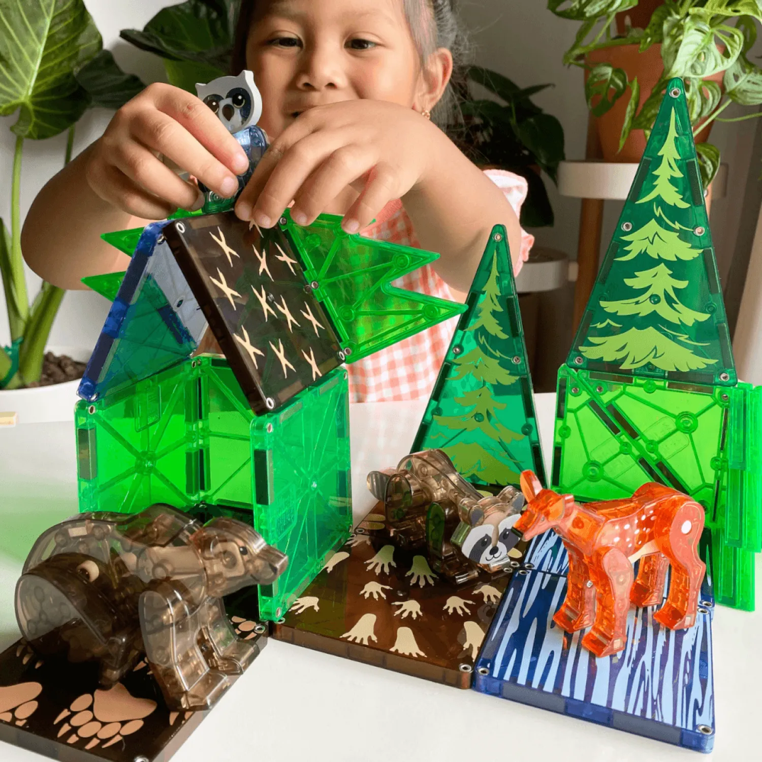 Magna-Tiles Klocki Magnetyczne Forest Animals 25 el.