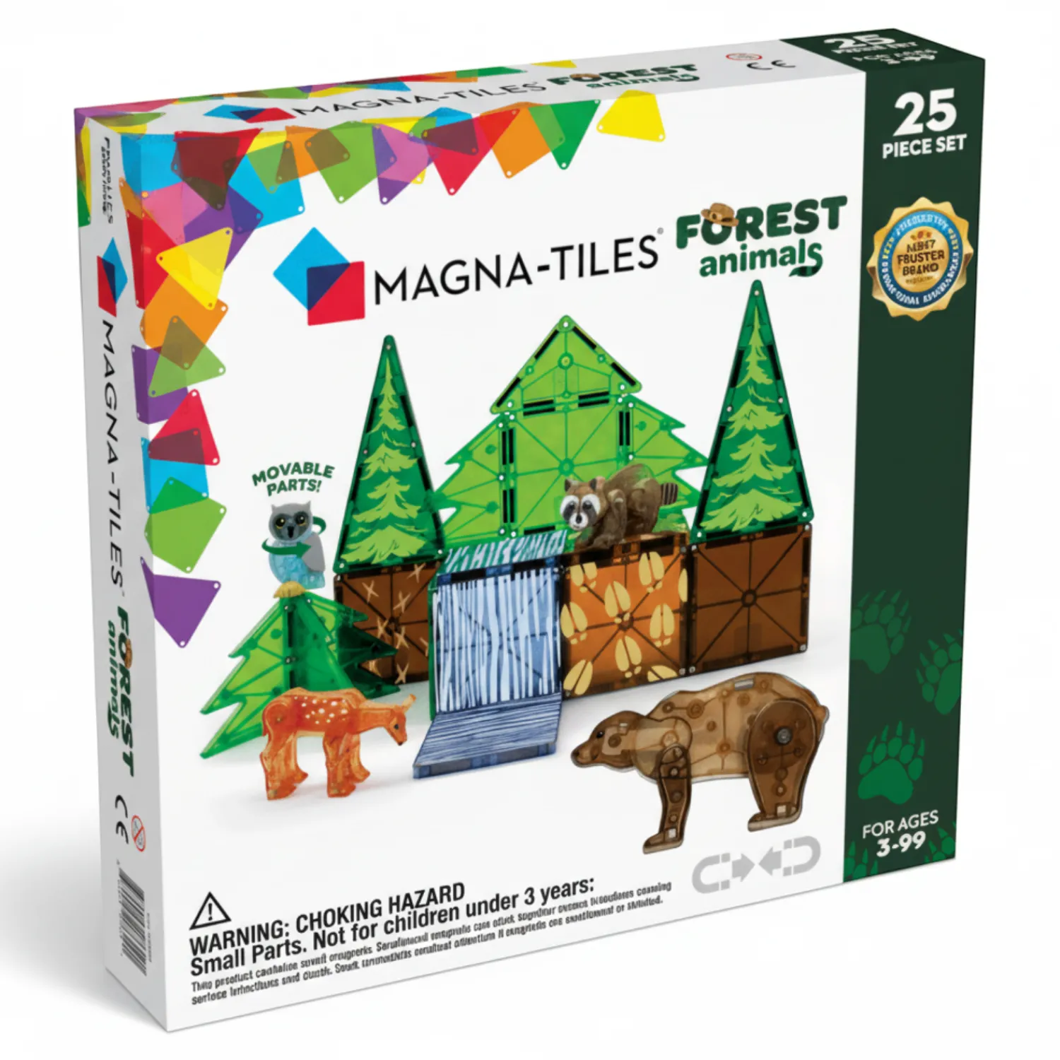 Magna-Tiles Klocki Magnetyczne Forest Animals 25 el.