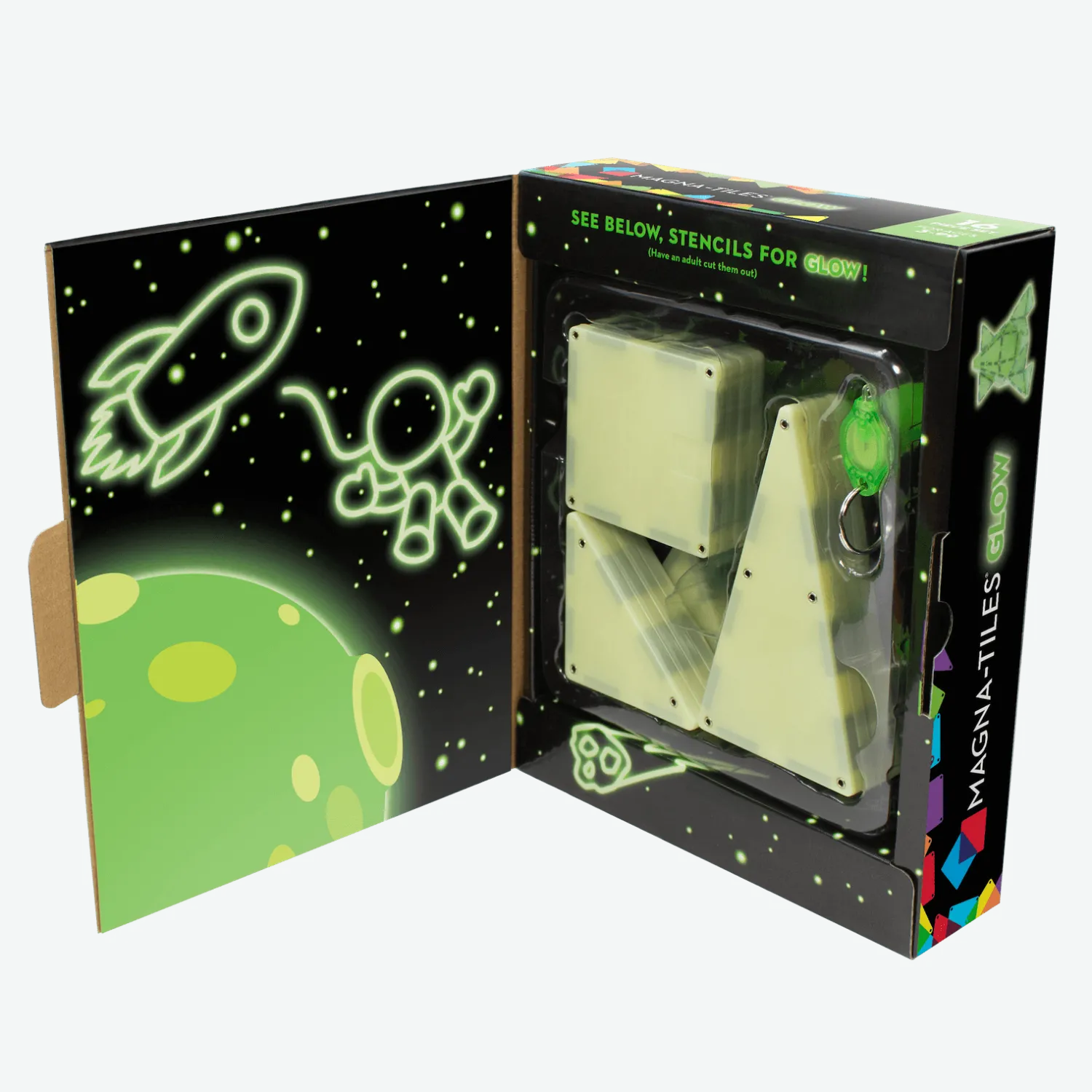 Magna-Tiles Klocki magnetyczne Glow 16 el.