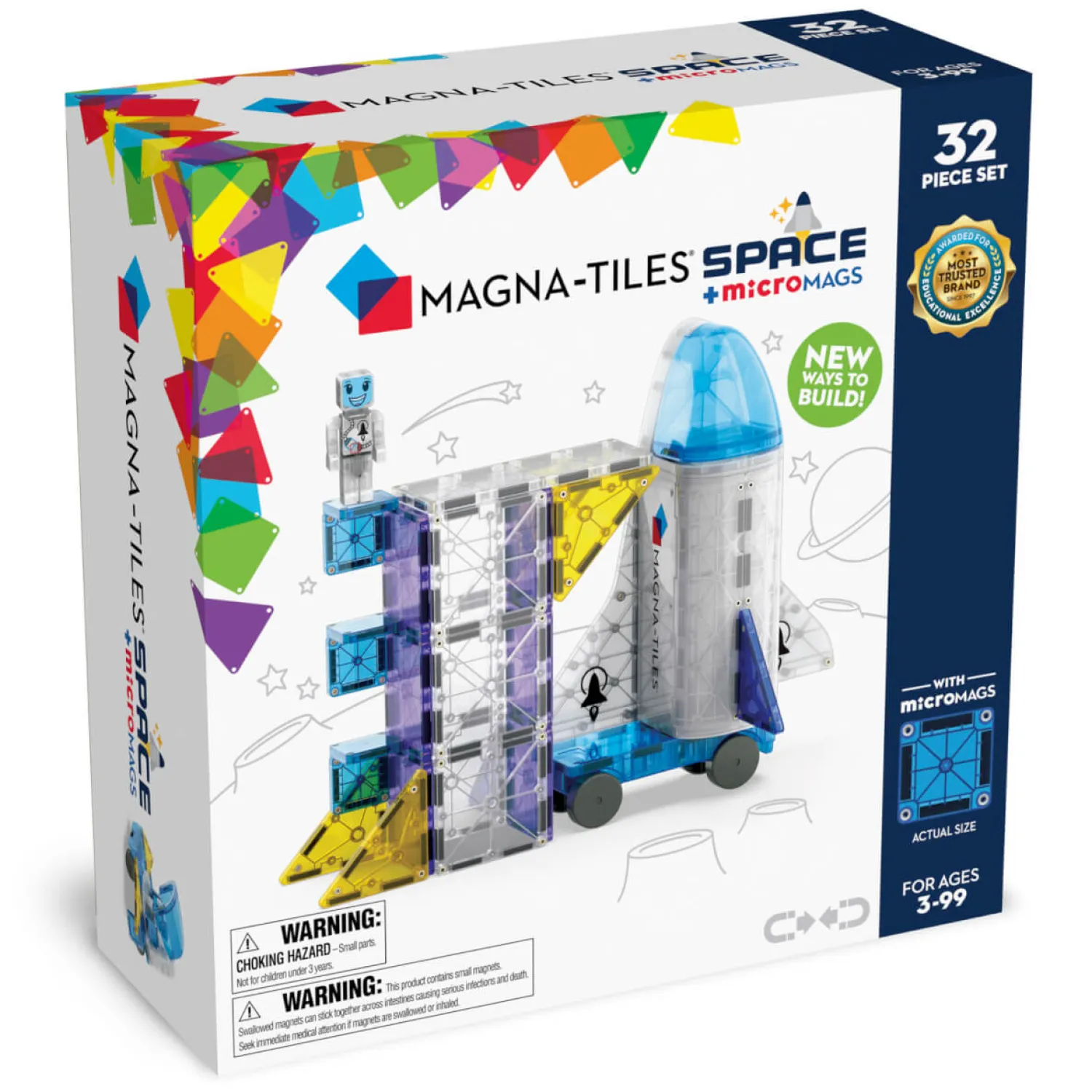 Magna-Tiles Klocki Magnetyczne Kosmos 32 el.