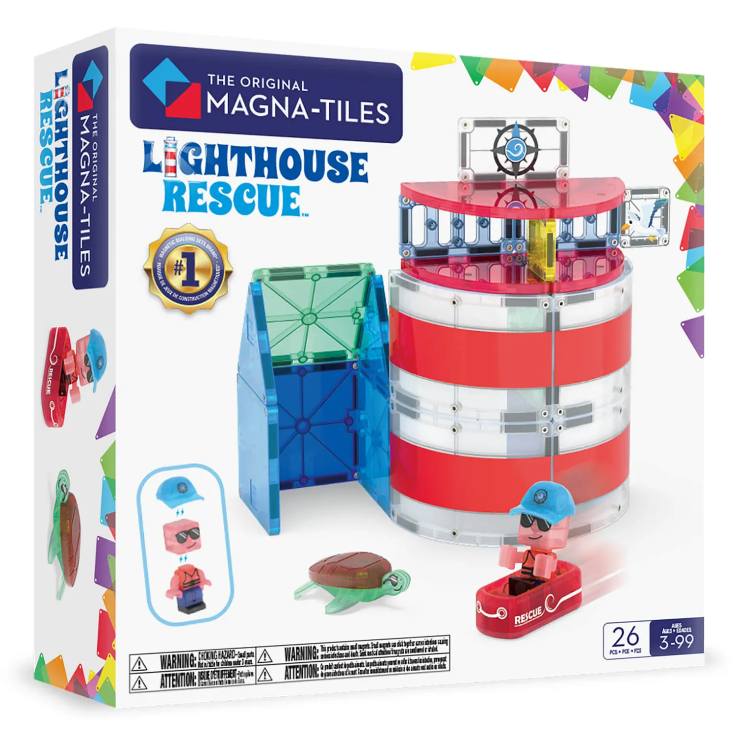 Magna-Tiles Klocki Magnetyczne Lighthouse Rescue, 26 el.
