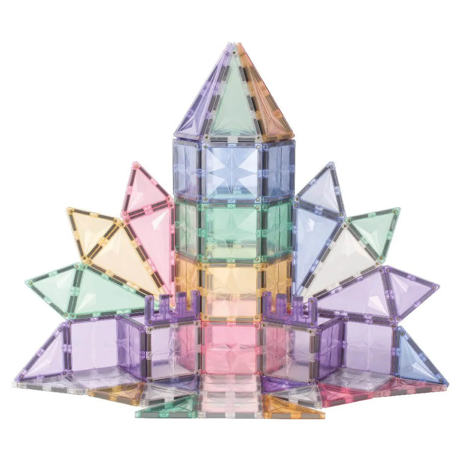Cleverclixx Klocki magnetyczne Mega Creative Pack Pastel - 210 el.