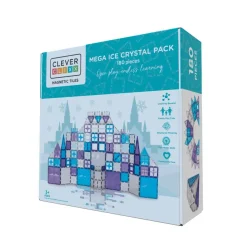 Cleverclixx Klocki magnetyczne Mega Ice Crystal Pack - 180 el.
