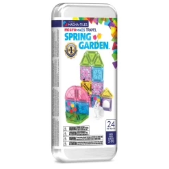 Magna-Tiles Klocki Magnetyczne microMAGS Spring Garden Travel 24 el.