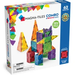 Magna-Tiles Klocki Magnetyczne microMAGS 62 el. COMBO
