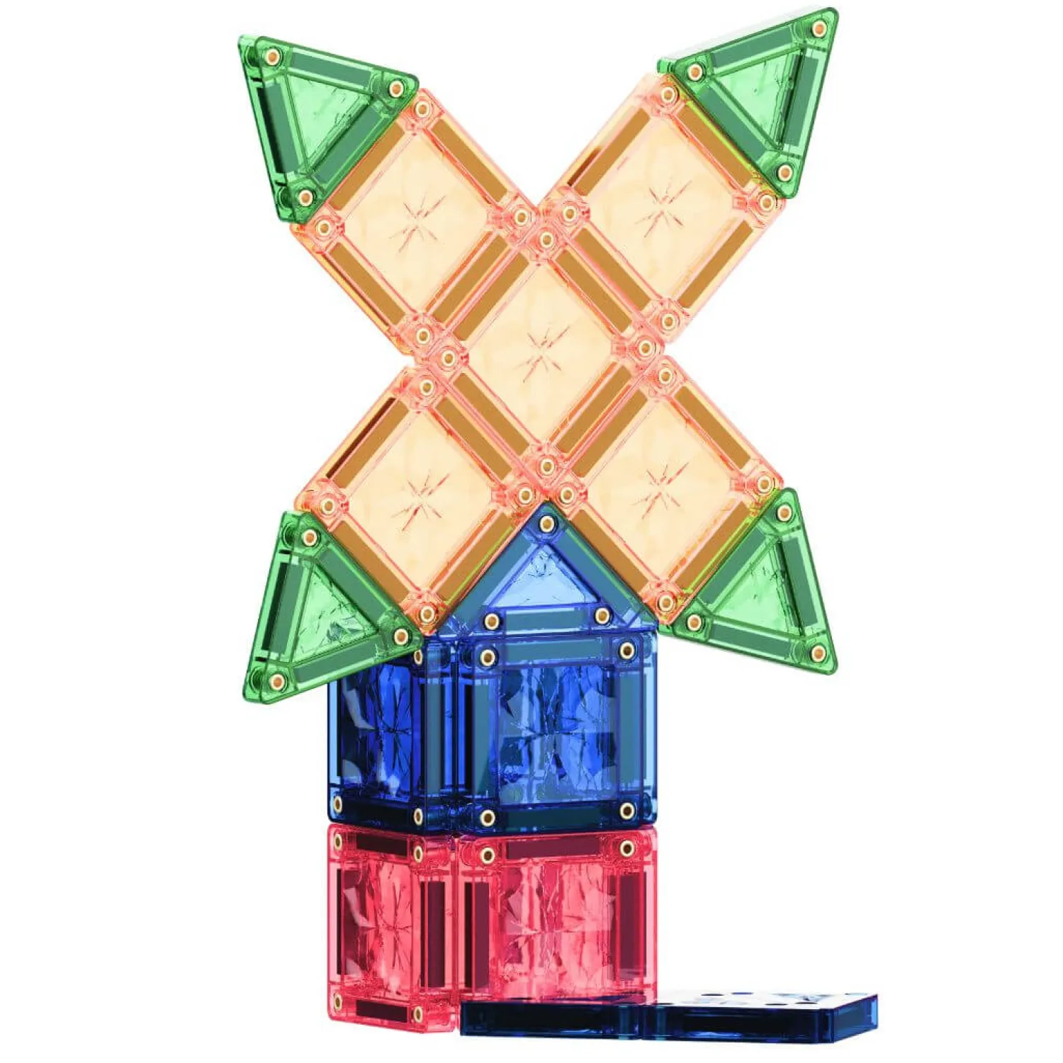 Cleverclixx Klocki magnetyczne Mini Tiles Pack Pastel 28 el.
