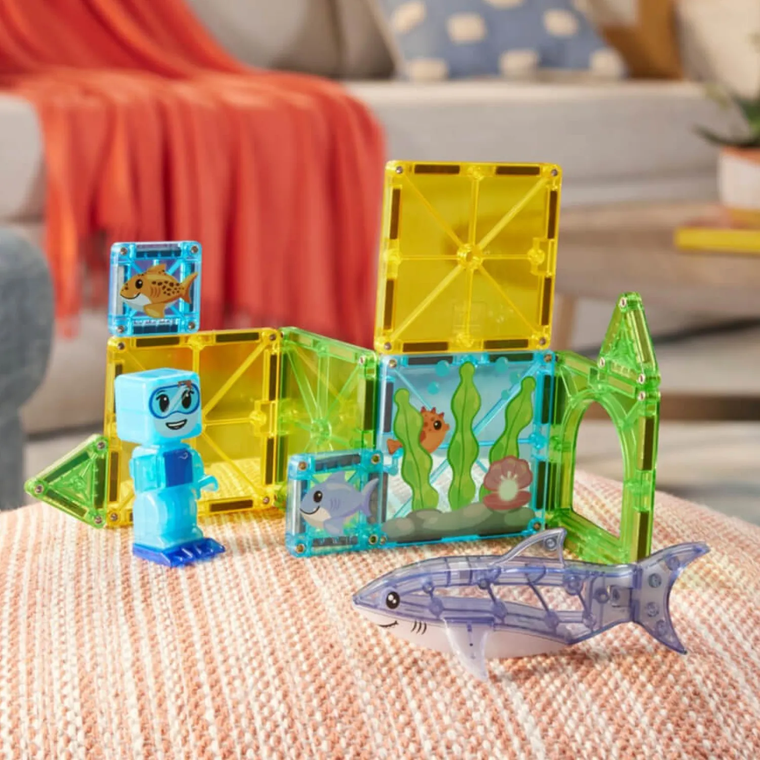 Magna-Tiles Klocki Magnetyczne Shark Dive, 13 el.