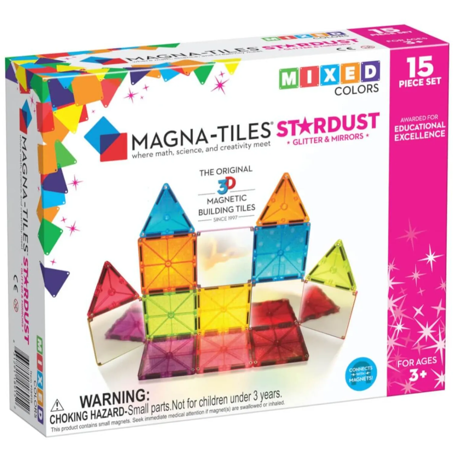 Magna-Tiles Klocki Magnetyczne Stardust 15 el.