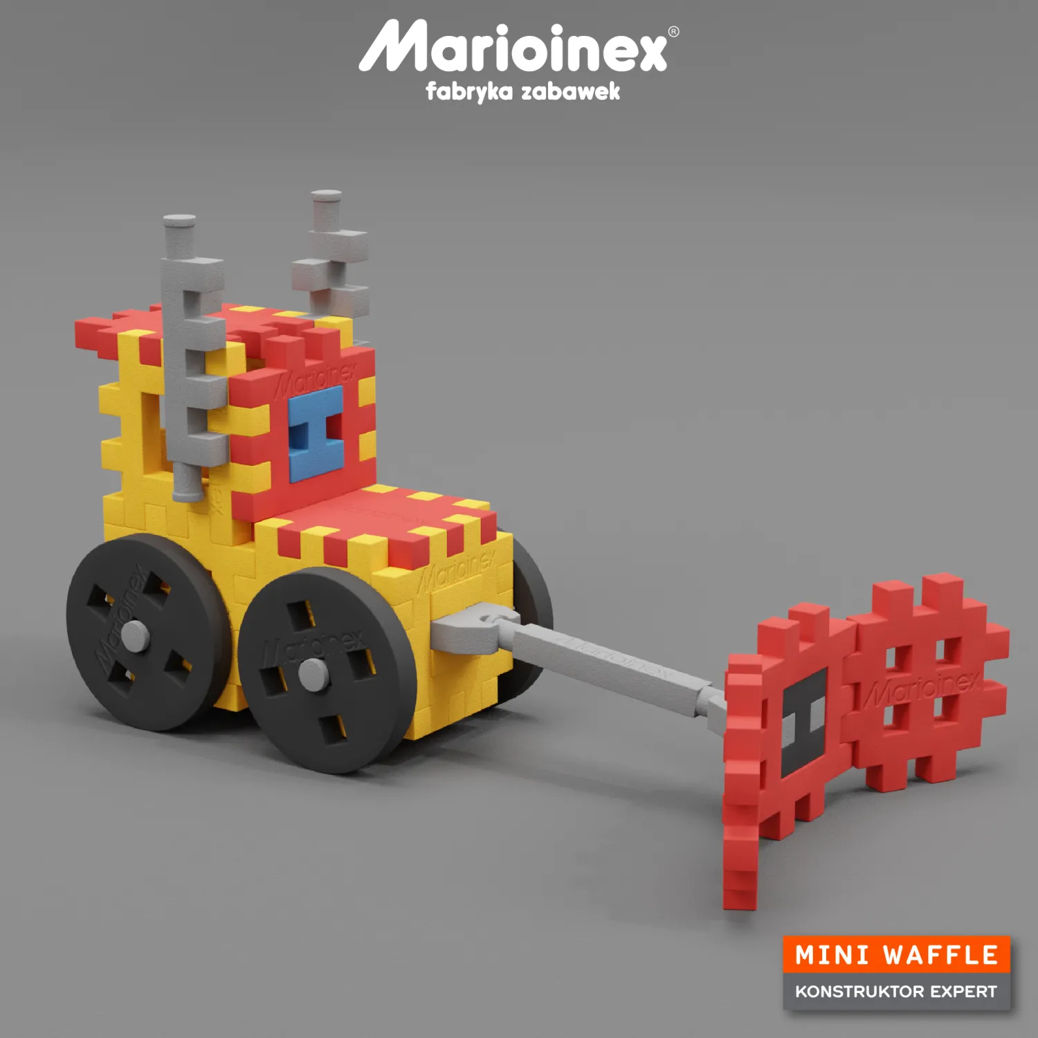 Marioinex Klocki waffle MINI Konstruktor Expert 141 szt.