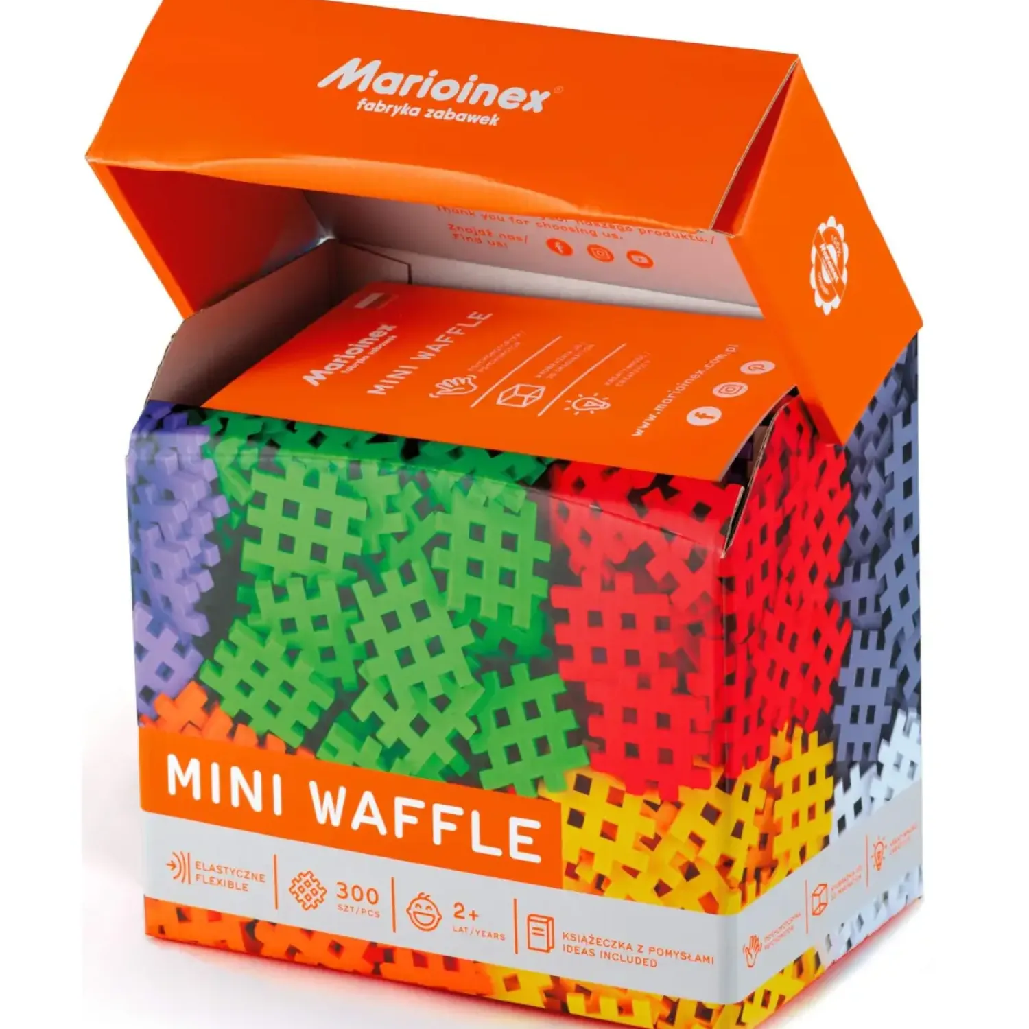 Marioinex Klocki waffle MINI 300 szt.
