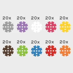 Marioinex Koła konstrukcyjne MINI Waffle 200 el.