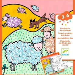 Djeco Kolorowanki z grami FARMA