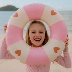 The Swim Essentials Koło do pływania dla dzieci Ø55 cm - Pink, Cozy Hearts