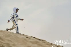 Souza! Kostium kombinezon astronauty srebrny