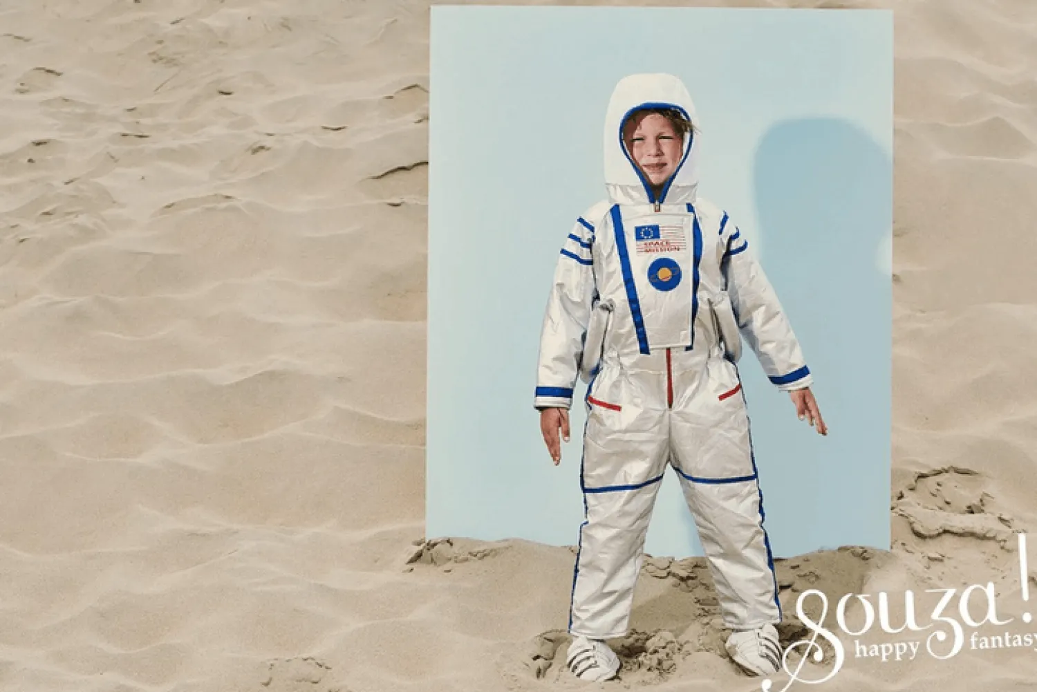 Souza! Kostium kombinezon astronauty srebrny